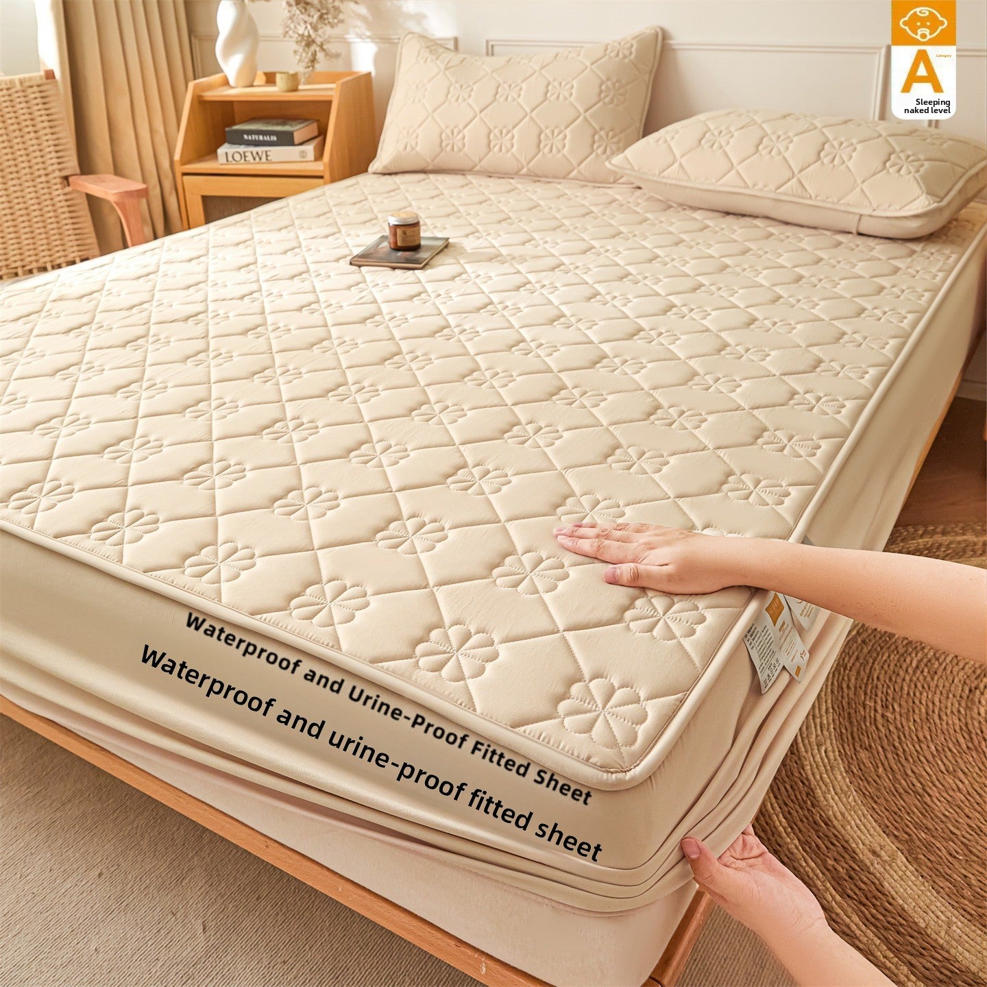Cradle-style bed cover, baby-safe bed sheet