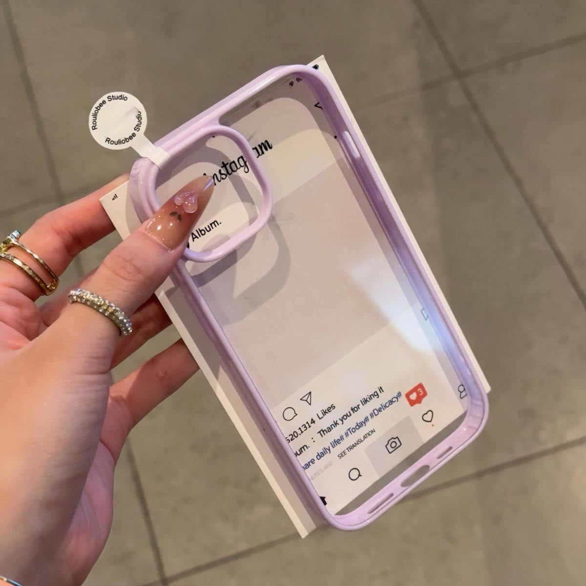 Cream Glue Mobile Phone Case