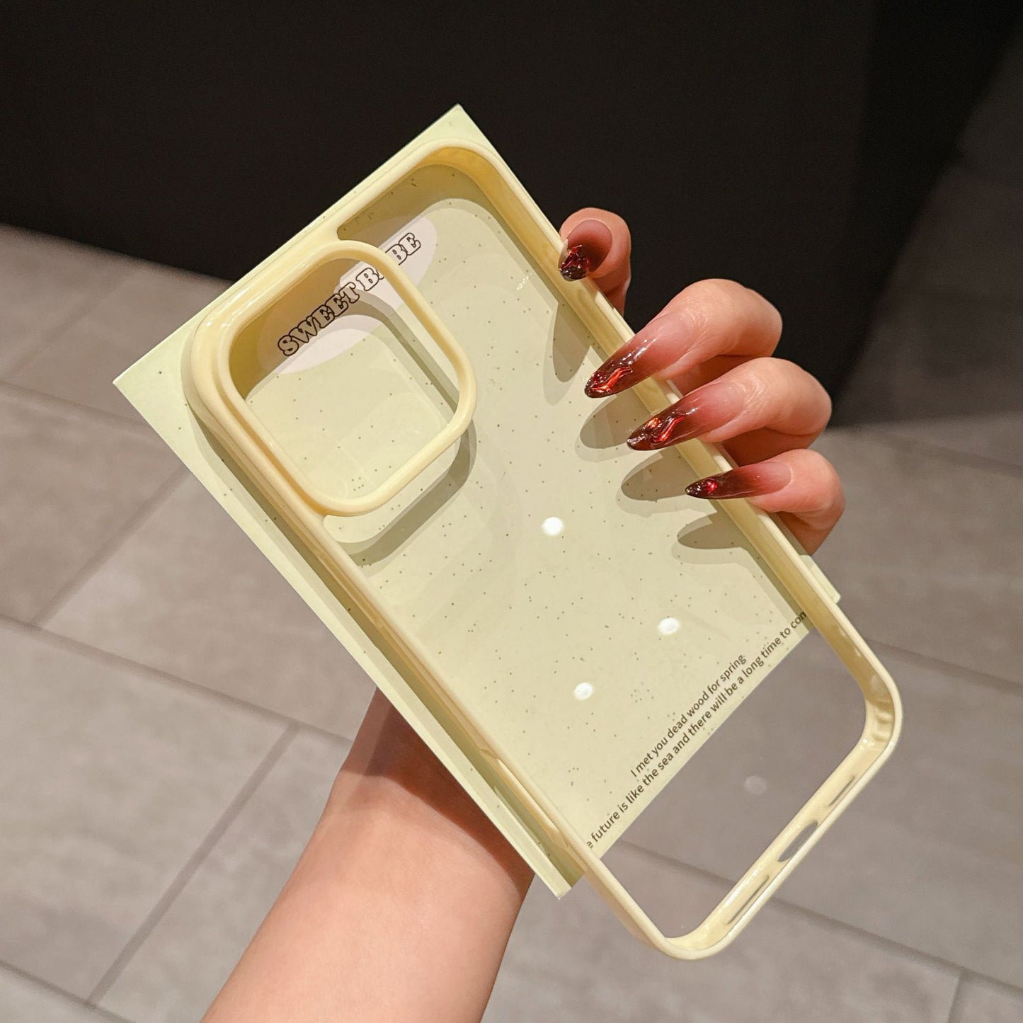 Cream Glue Mobile Phone Case