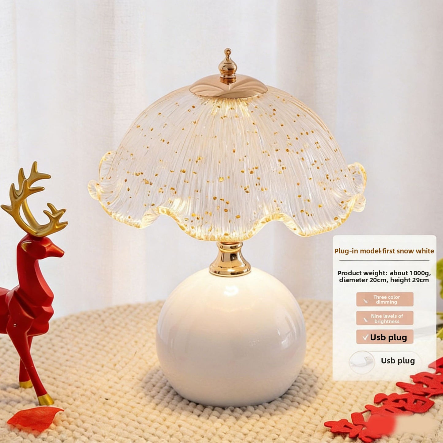 Cream Style Bedside Table Lamp
