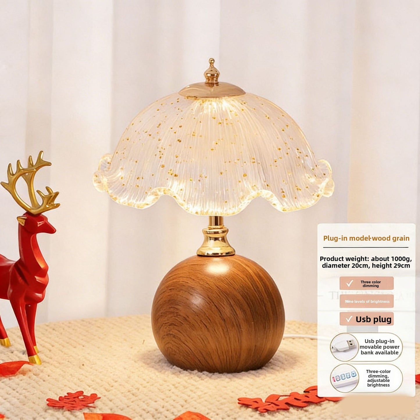 Cream Style Bedside Table Lamp