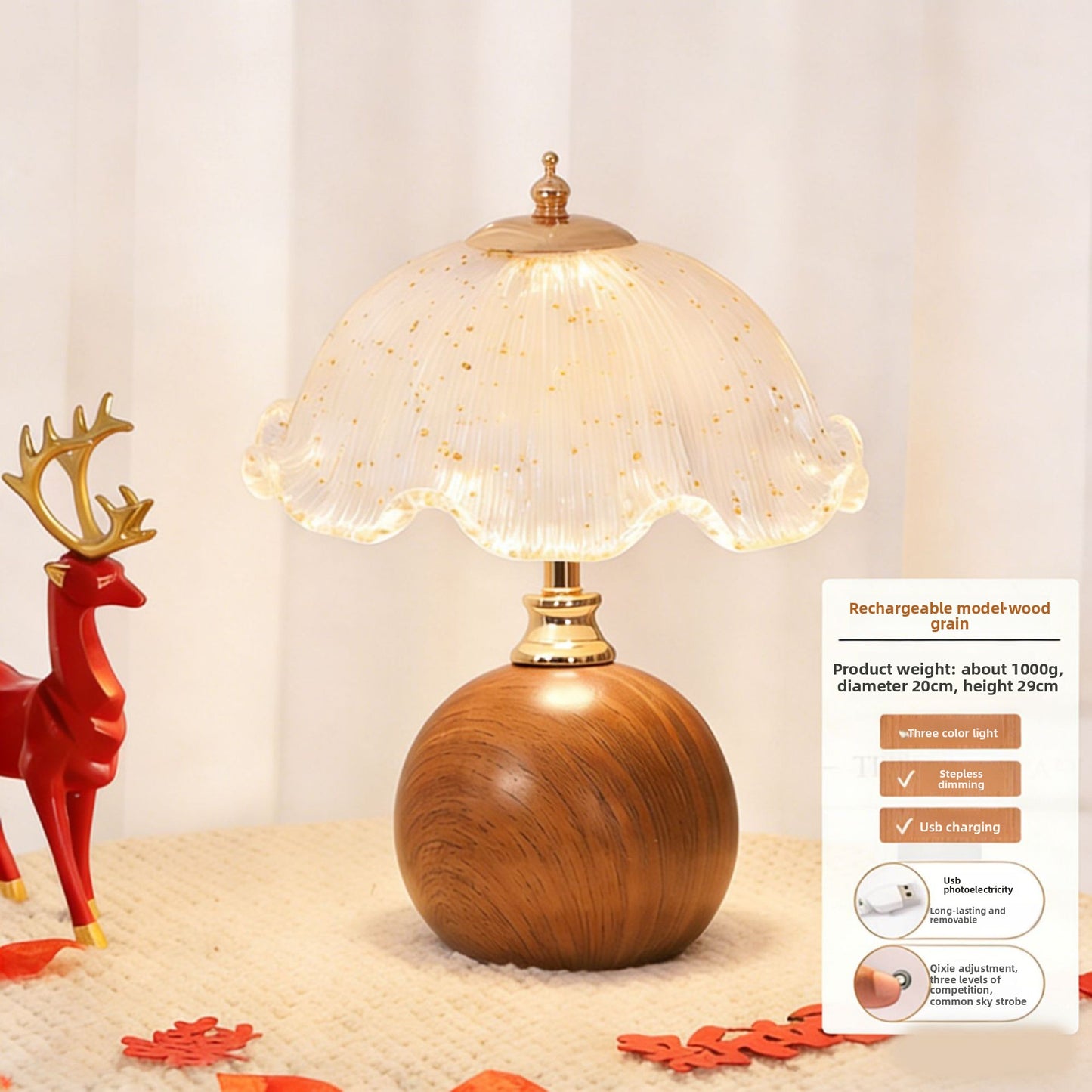 Cream Style Bedside Table Lamp