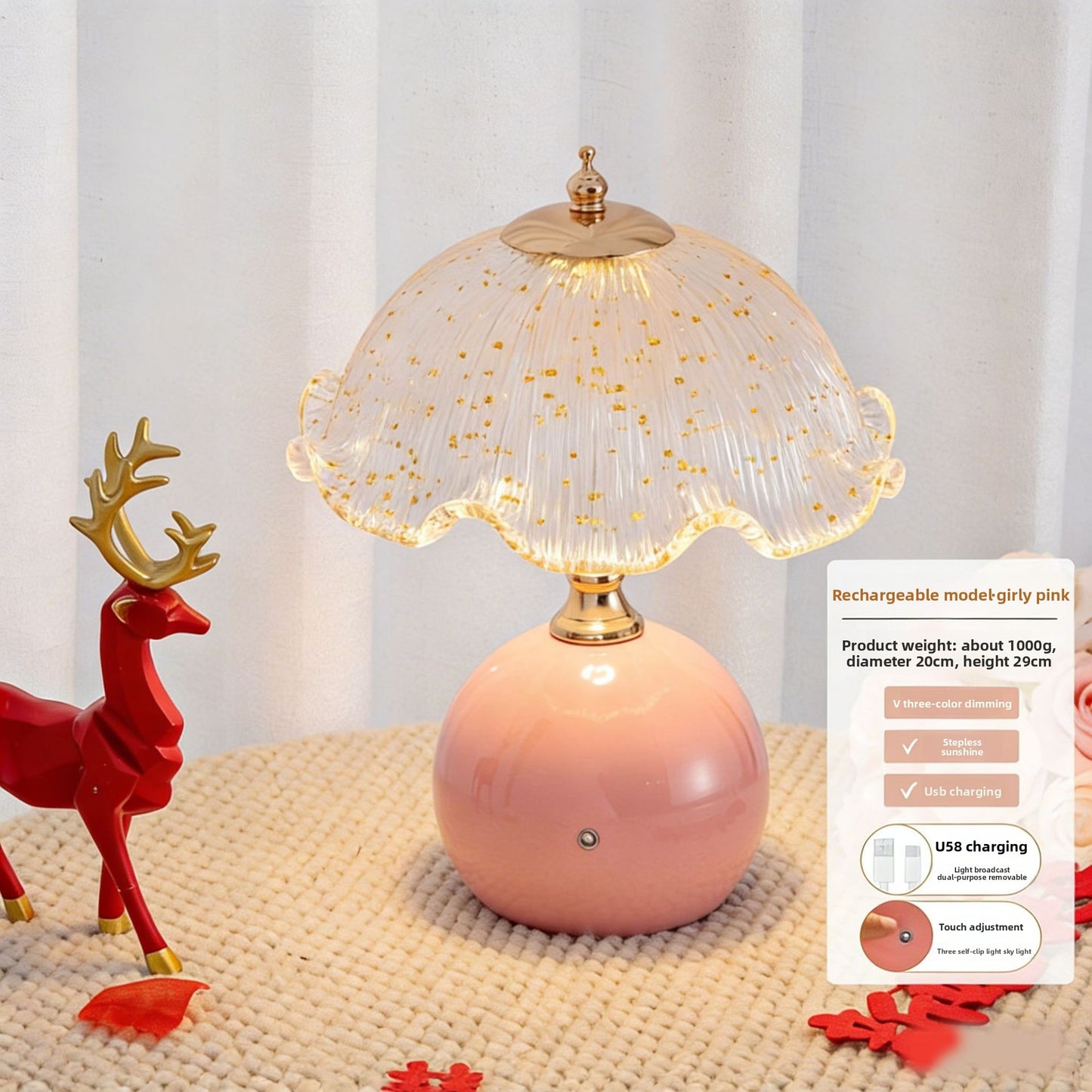 Cream Style Bedside Table Lamp