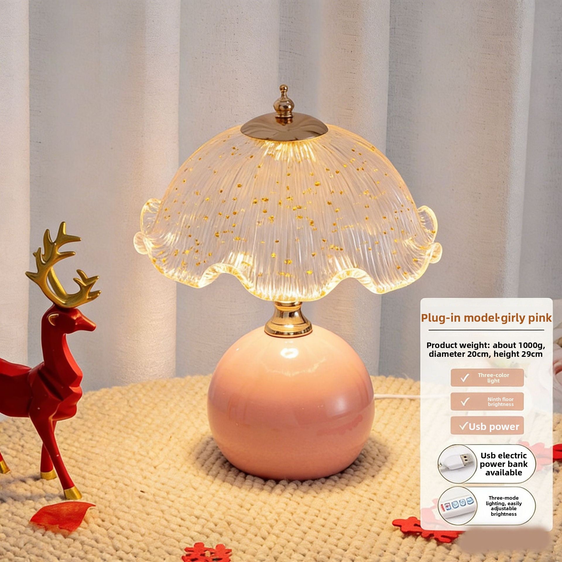 Cream Style Bedside Table Lamp