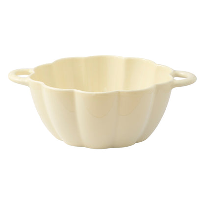 Cream Style Double Ear Soup Bowl