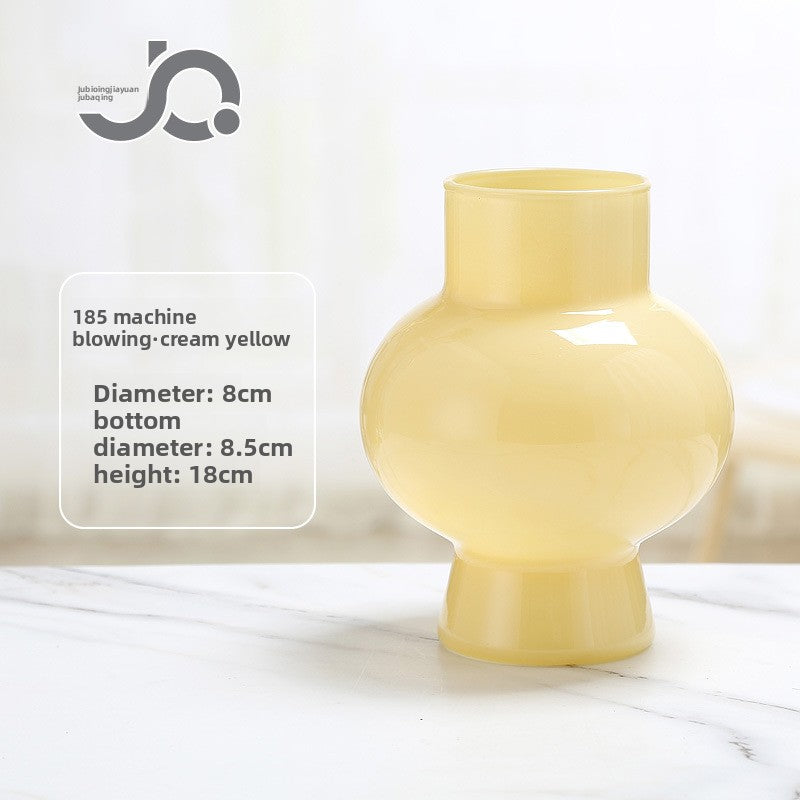 Cream Style Porcelain Powder Dining Table Flower Ornaments