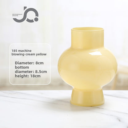 Cream Style Porcelain Powder Dining Table Flower Ornaments