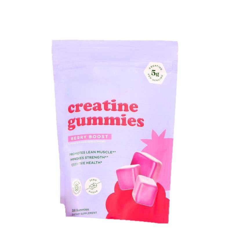 Creatine Gummies Berry Flavor Chewable Supplement