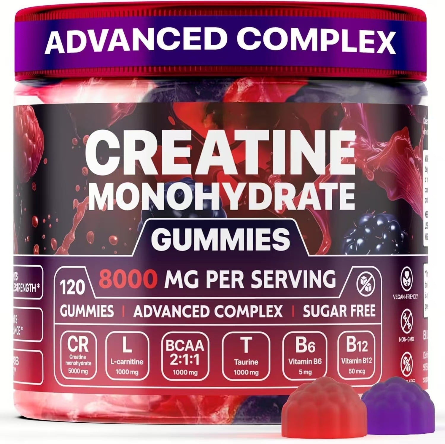 Creatine Vitamin Gummies Dietary Supplement