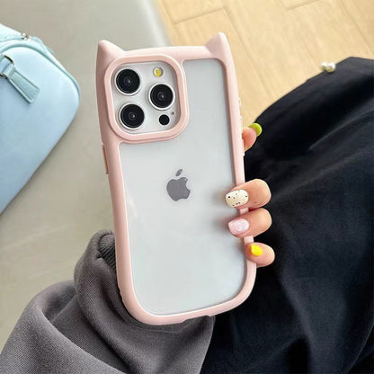 Creative 3D Cat Ears iPhone Hard Case