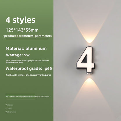Creative Alphabet LED Wall Light