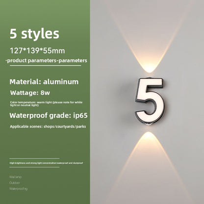 Creative Alphabet LED Wall Light
