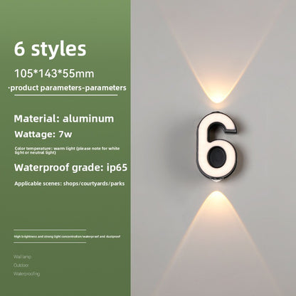 Creative Alphabet LED Wall Light