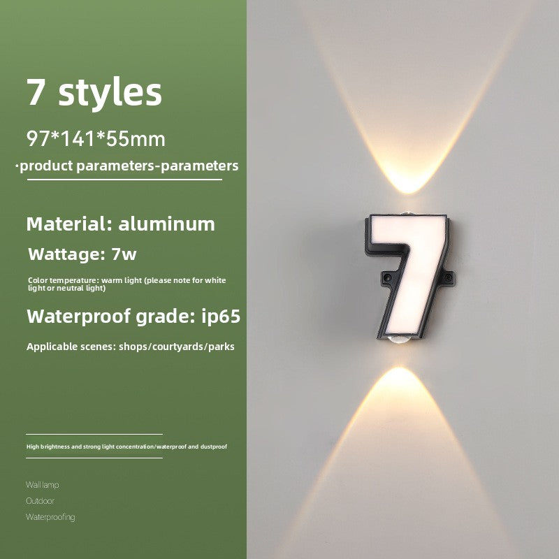 Creative Alphabet LED Wall Light
