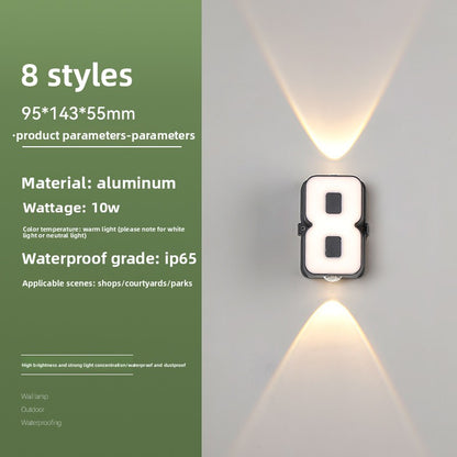Creative Alphabet LED Wall Light