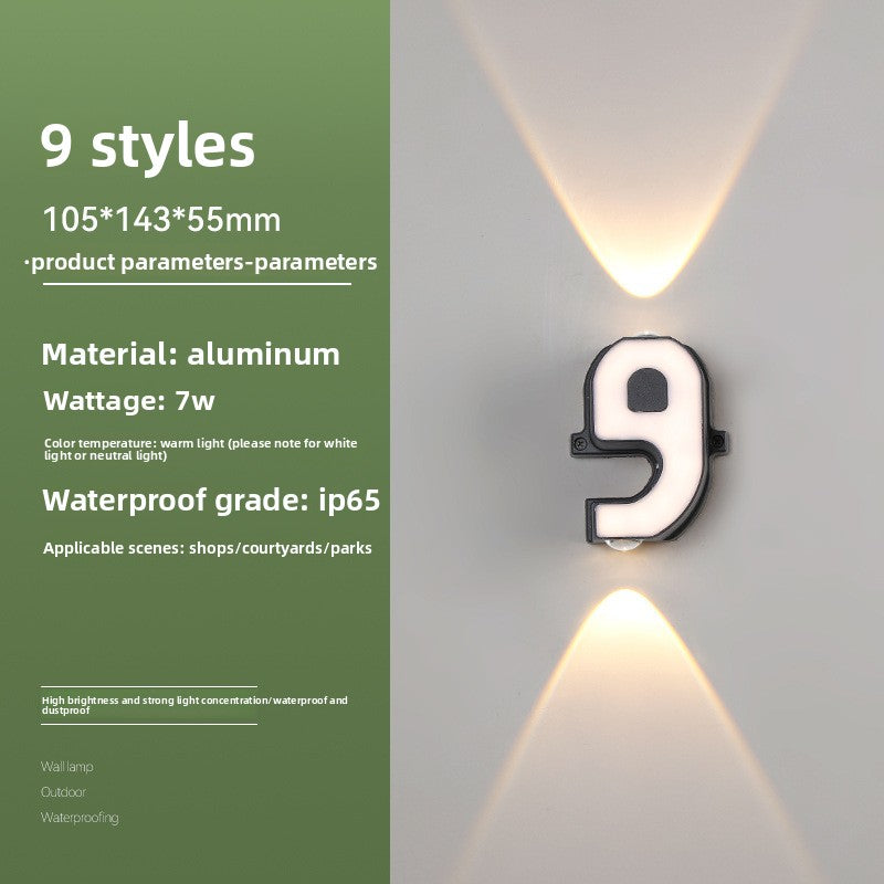 Creative Alphabet LED Wall Light