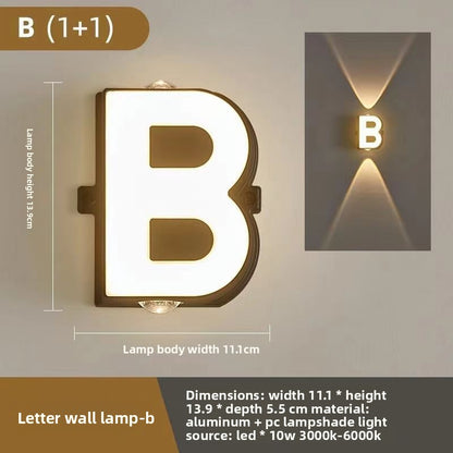 Creative Alphabet LED Wall Light