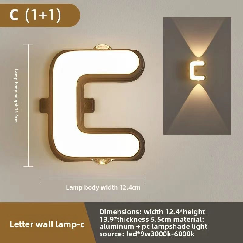 Creative Alphabet LED Wall Light