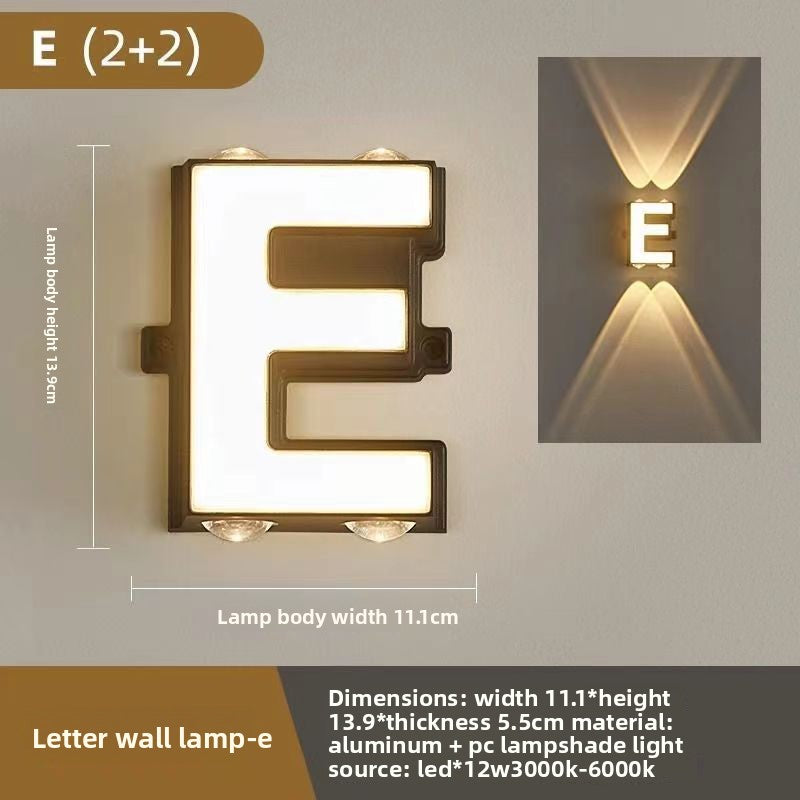 Creative Alphabet LED Wall Light