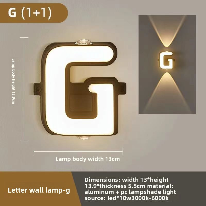 Creative Alphabet LED Wall Light