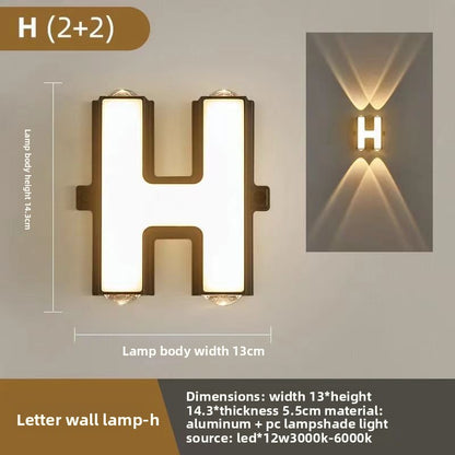Creative Alphabet LED Wall Light