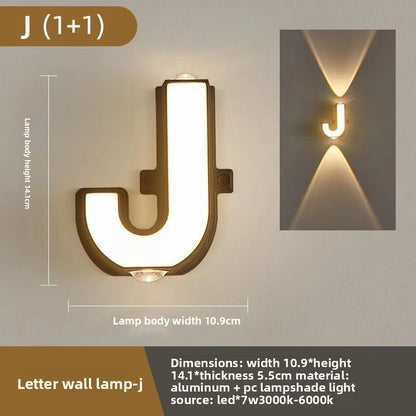 Creative Alphabet LED Wall Light