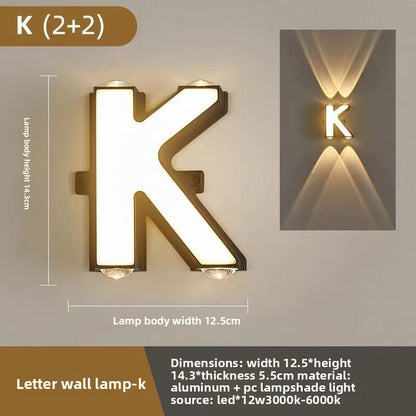 Creative Alphabet LED Wall Light