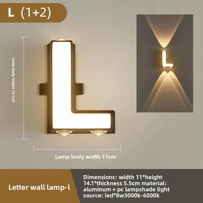Creative Alphabet LED Wall Light