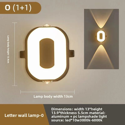 Creative Alphabet LED Wall Light
