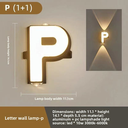 Creative Alphabet LED Wall Light