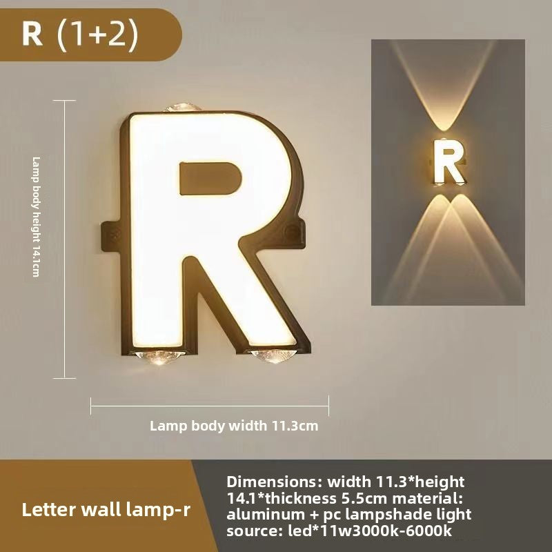 Creative Alphabet LED Wall Light