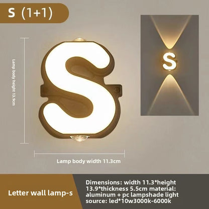 Creative Alphabet LED Wall Light