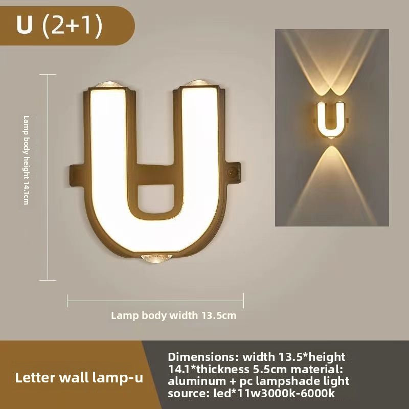Creative Alphabet LED Wall Light