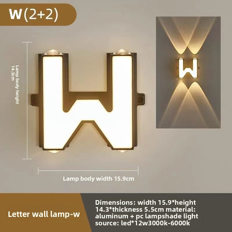 Creative Alphabet LED Wall Light