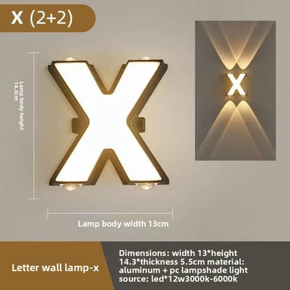 Creative Alphabet LED Wall Light