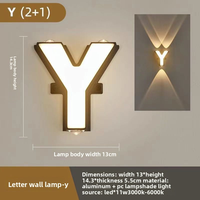 Creative Alphabet LED Wall Light
