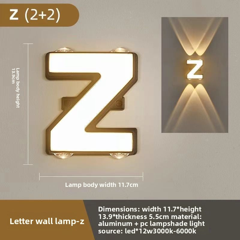 Creative Alphabet LED Wall Light