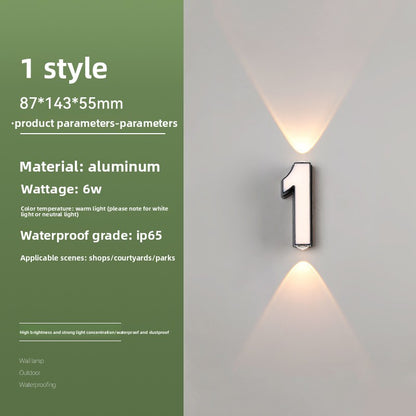 Creative Alphabet LED Wall Light