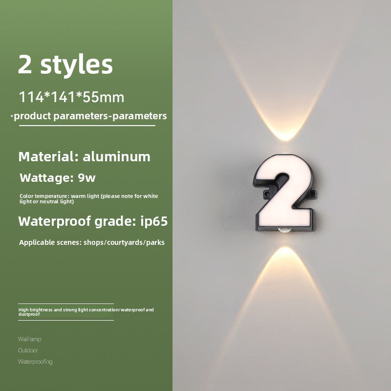 Creative Alphabet LED Wall Light