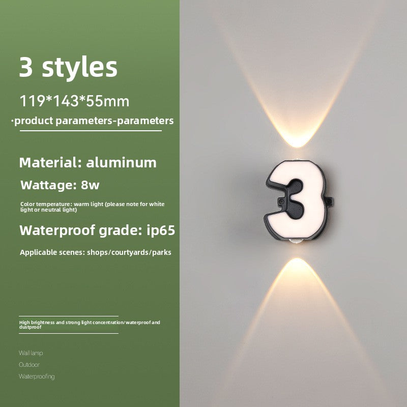 Creative Alphabet LED Wall Light