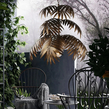 Creative American Country Leaf Chandelier