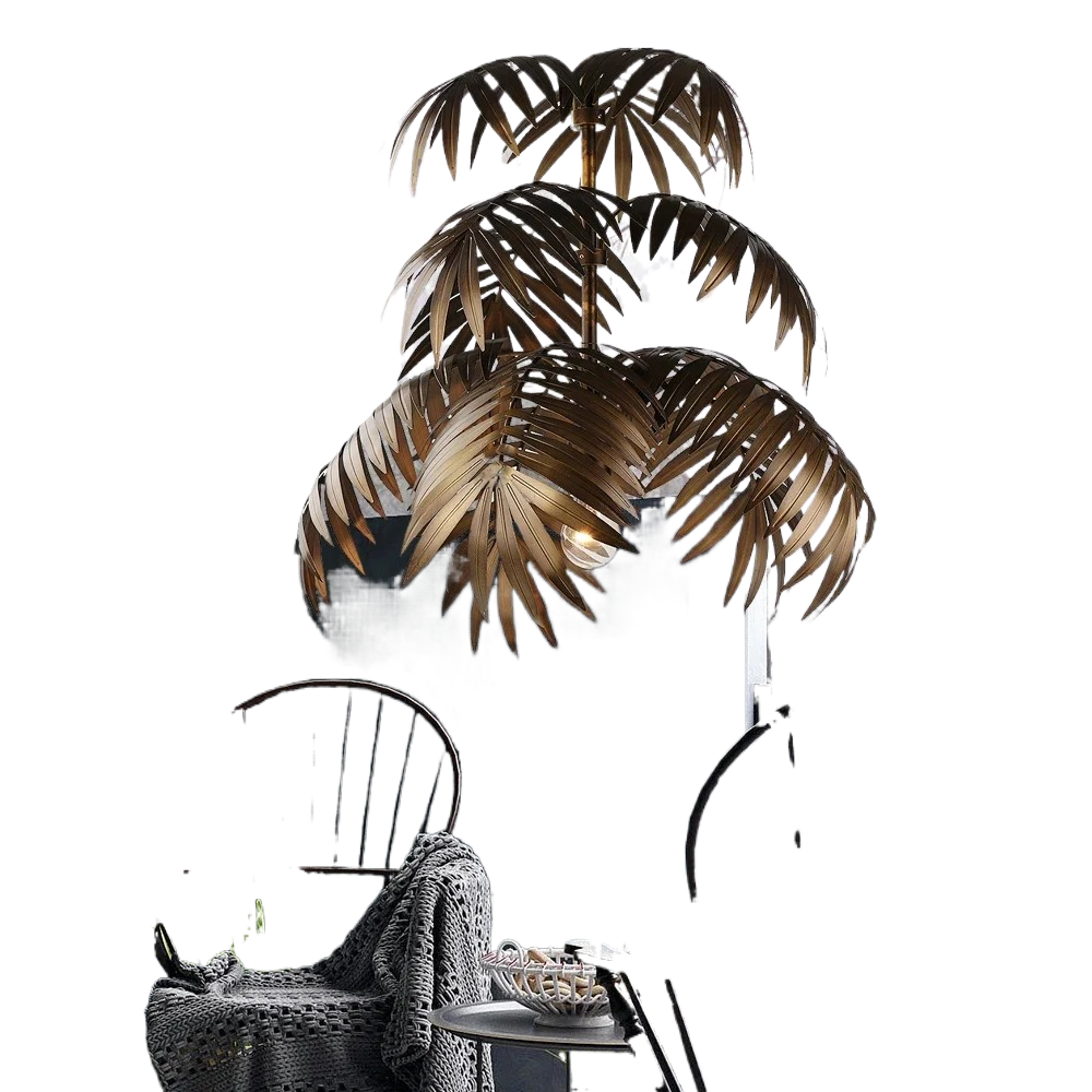 Creative American Country Leaf Chandelier