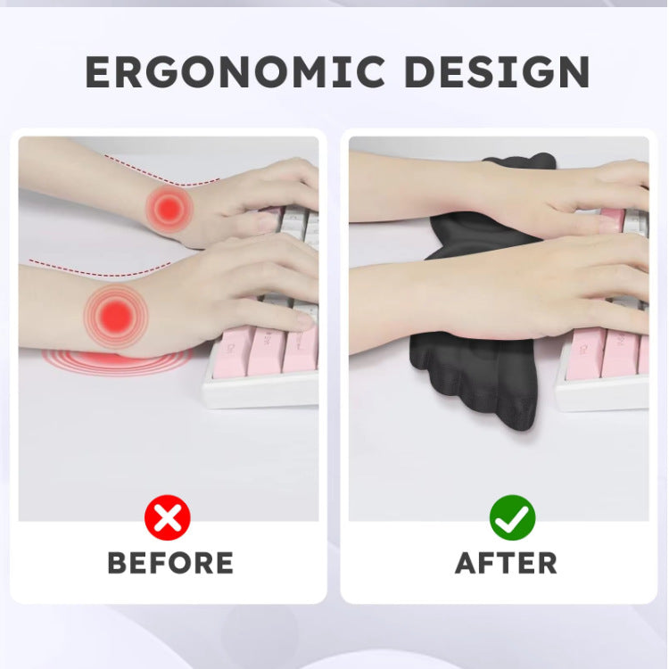 Creative Angel Wings Silicone Keyboard Wrist Rest Ergonomic Office Non-Slip Wrist Support