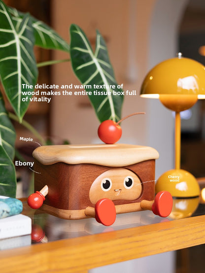 Creative Animal Shape Tissue Box with Phone Holder