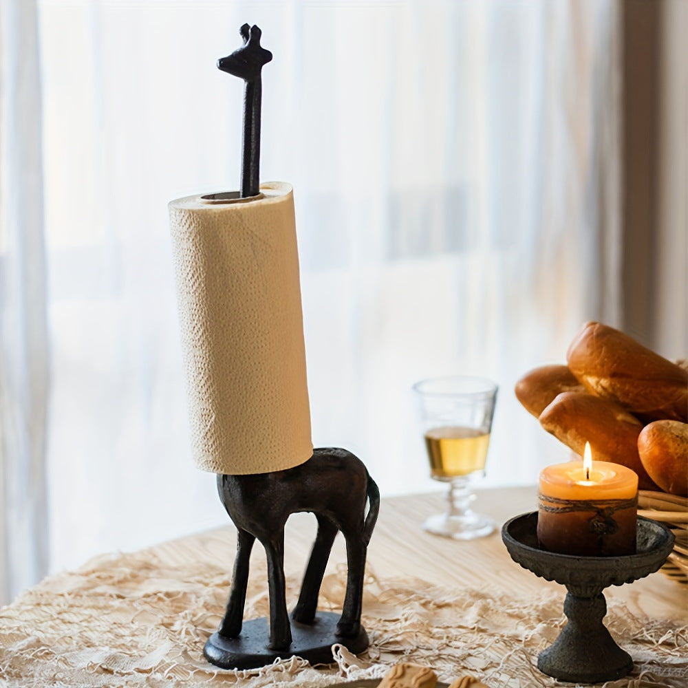Creative Animal Tissue Holder Cast Iron Home Decor