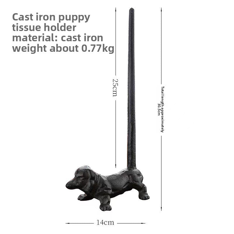 Creative Animal Tissue Holder Cast Iron Home Decor