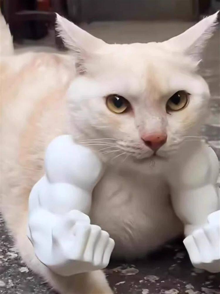 Creative arm-mounted pet prop
