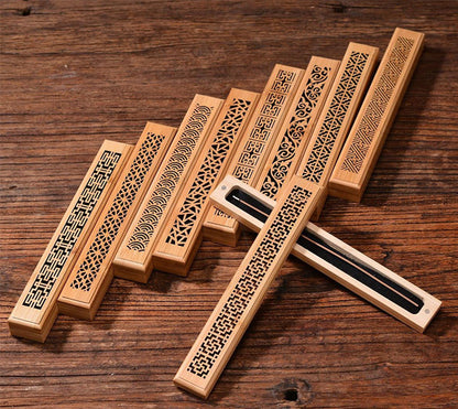 Creative Bamboo Carved Incense Box