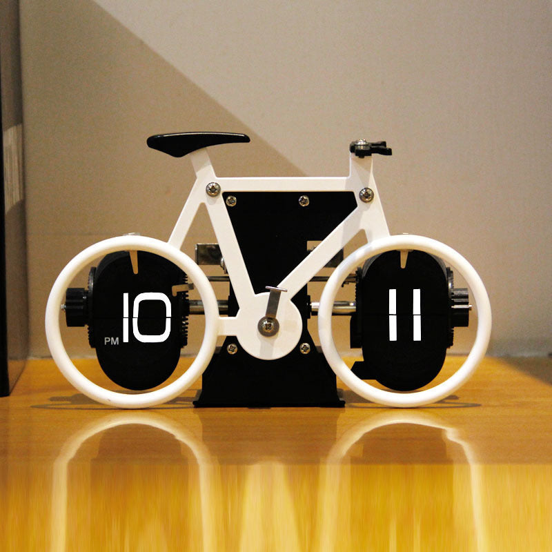 Creative Bicycle Page-Turning Desk Clock