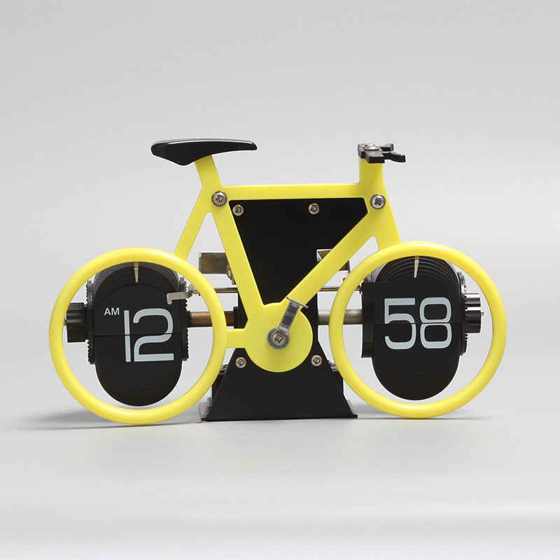 Creative Bicycle Page-Turning Desk Clock